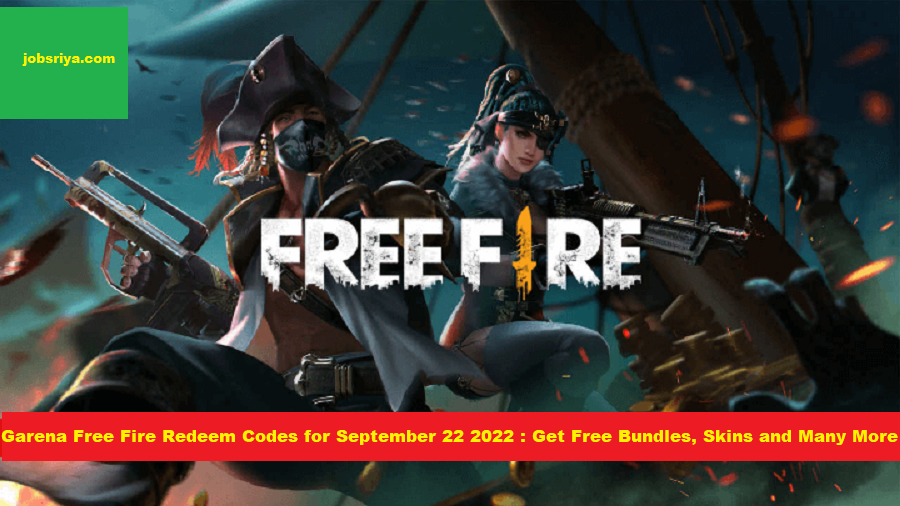 Garena Free Fire Redeem Codes for September