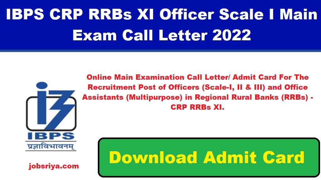 IBPS CRP RRBs XI Officer 