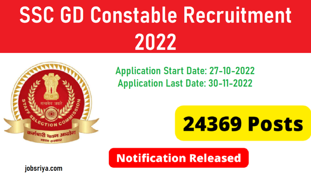 SSC GD Constable Recruitment